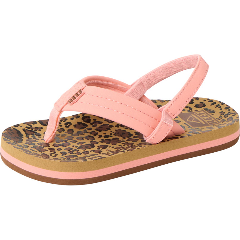 2026 Reef Infradito Little Ahi CJ9171 - Leopard / Canyon Sunset